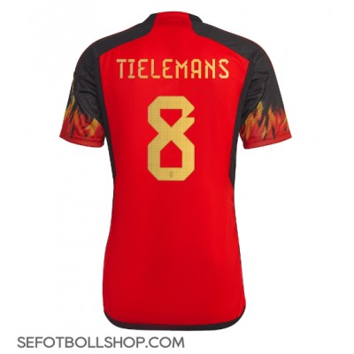 Billiga Belgien Youri Tielemans #8 Hemma fotbollskläder VM 2022 Kortärmad